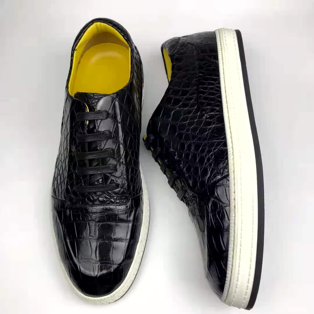 2023 Hot selling alligator latest shoes men crocodile leathe...