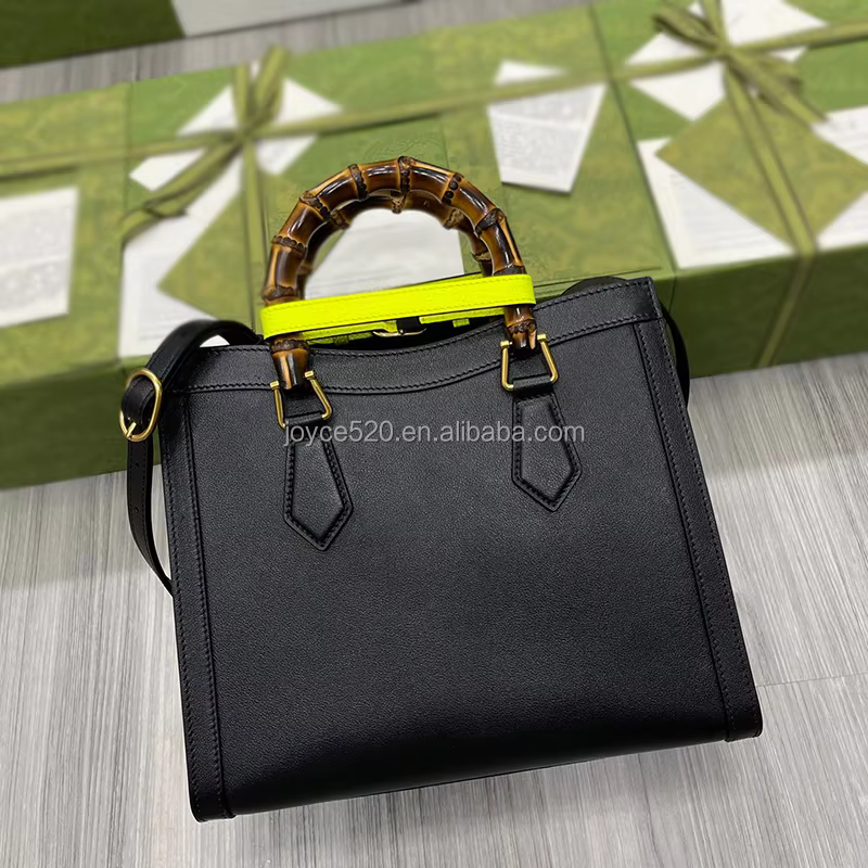 Bamboo handle handbags for women luxury designer tote handba...