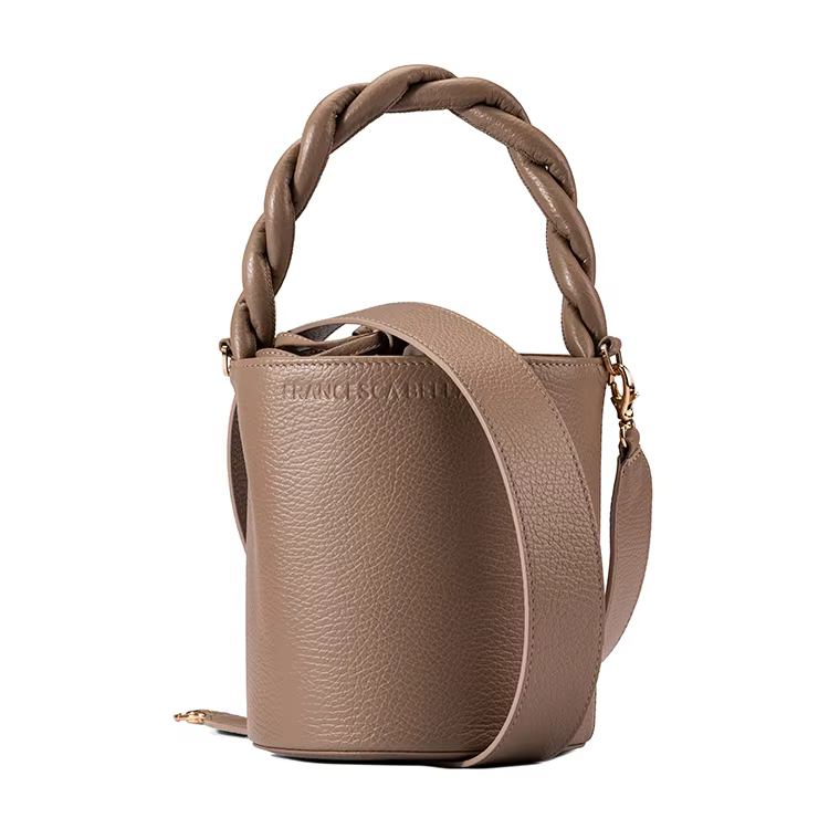 Bucket Mini 2022 Italy Handmade Leather Handbags Made In Ita...