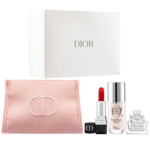 Christian Dior Miniature 3pcs Set - Pouches &amp; Cosmetic B...