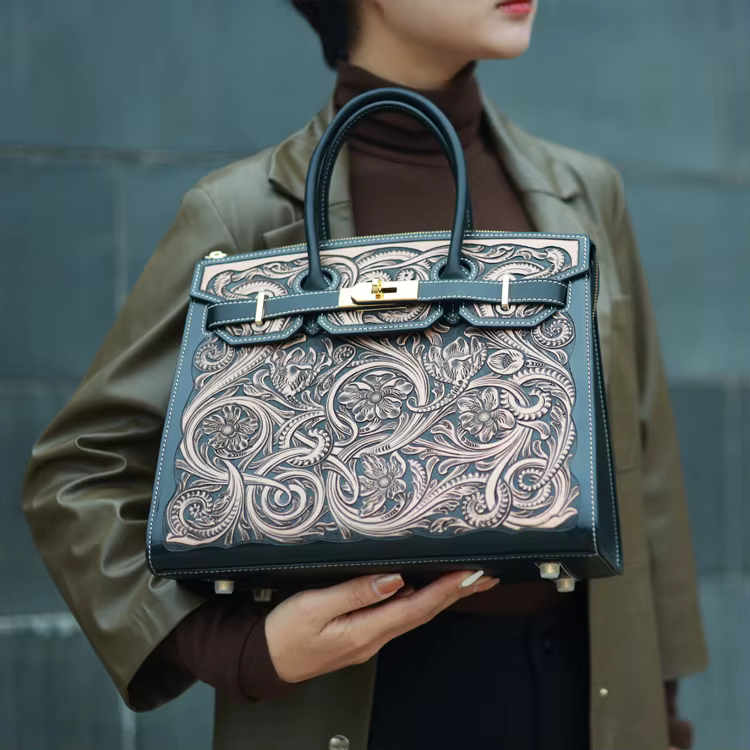 Customized Logo Top Quality Genuine Leather Crossbody Satche...