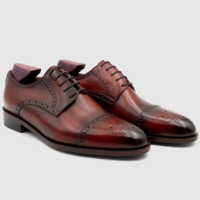 Goodyear Welt Oxford Men' s Shoes Calf Leather Luxury Shoes ...