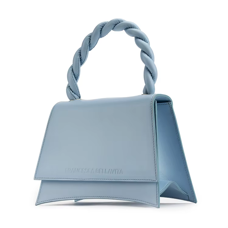 Handmade Fashionable Trapeze Cotton Lining Leather Italian 2...