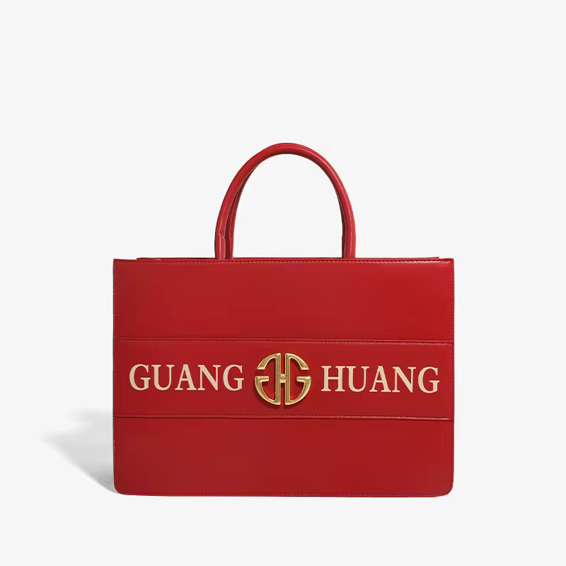 high quality red PVC women's designer handbag large capacity...