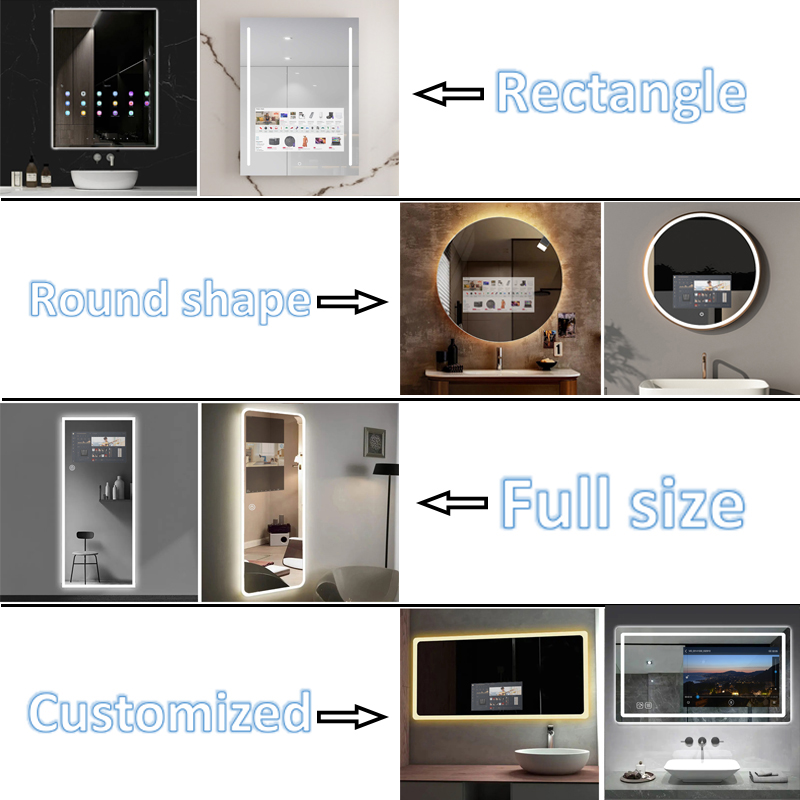 Indoor Interactive Fitness Android Mirror Smart Touch Sensor...