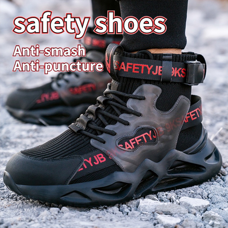 New High Cut Safety Shoes Lightweight Steel Toe Anti-smash A...