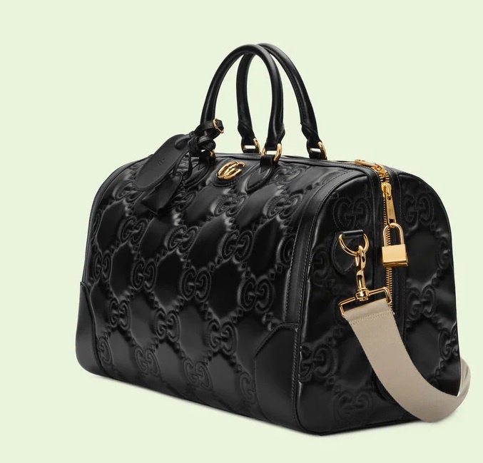 [PRE-ORDER] GUCCI GG MATELASSE LEATHER MEDIUM DUFFLE-BLACK