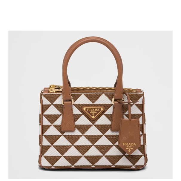 [PRE-ORDER] PRADA GALLERIA MINI BAG IN EMBROIDERED JACQUARD ...