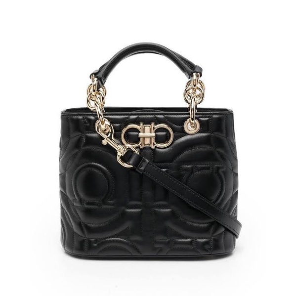 Pre Order Salvatore Ferragamo Gancino leather top-handle bag