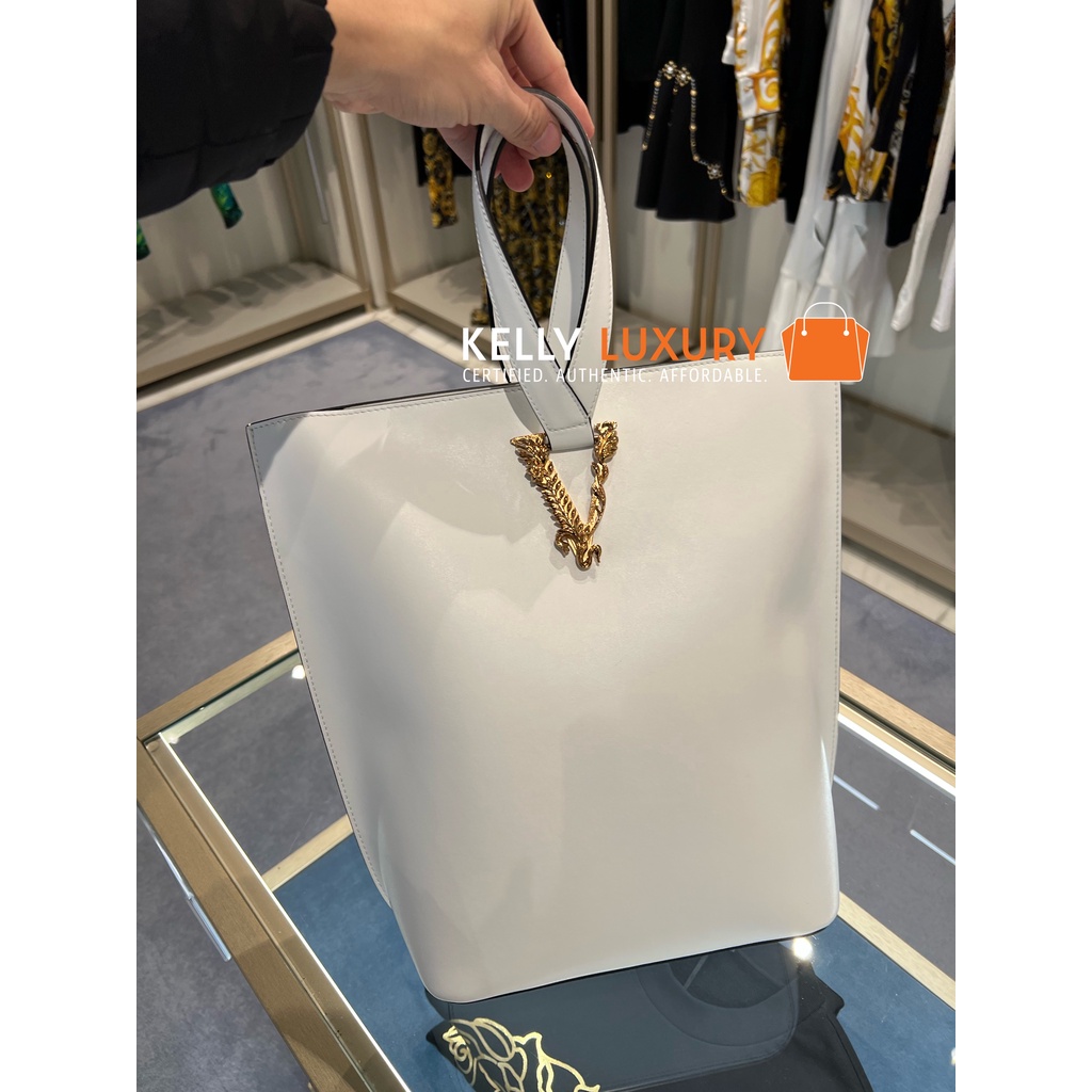 [Pre-Order] Versace Leather Tote Bag [Evoucher, Ships in 40 ...