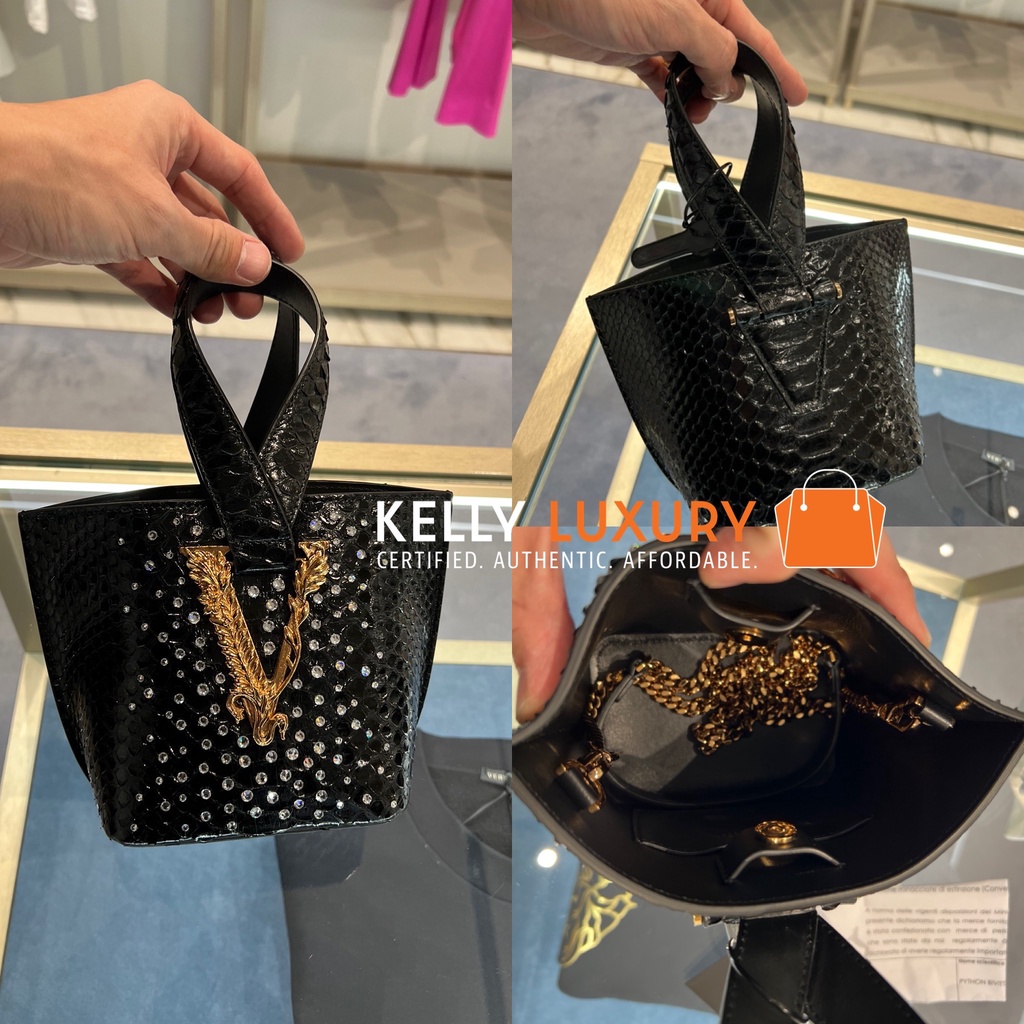 [Pre-Order] Versace Python Leather Bag [Evoucher, Ships in 4...
