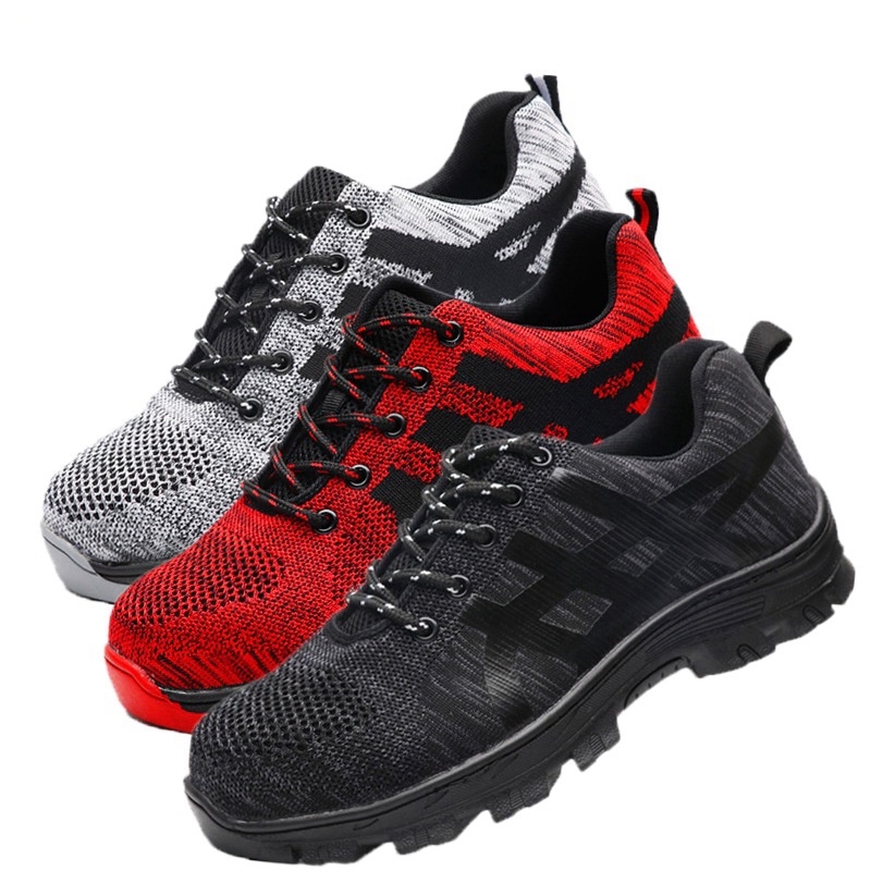 Ready Stock Safety Shoes Anti-smashing Anti-piercing Steel T...