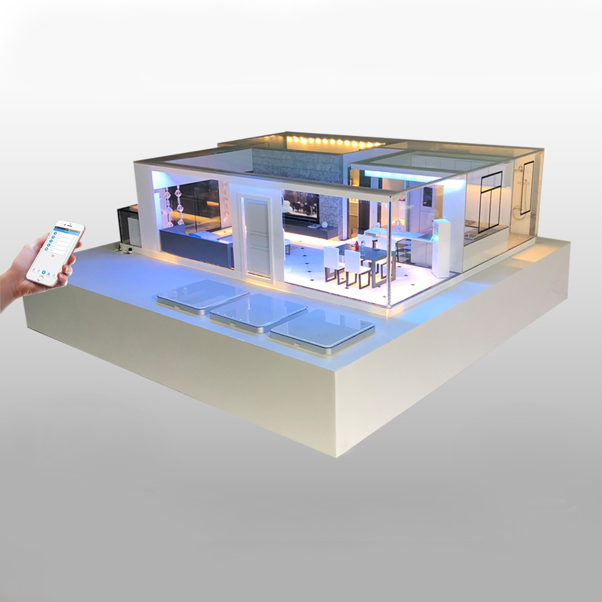 Smart Home Sand Table Display Box Whole House Background Mus...