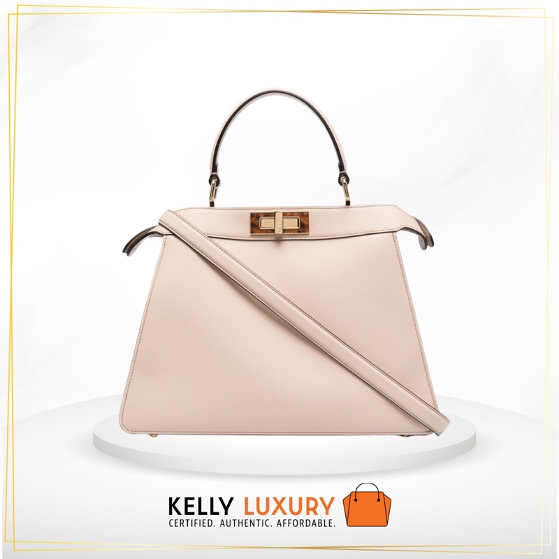 [Starbuy] Fendi Peekaboo Small Bag in Pale Pink [Evoucher]