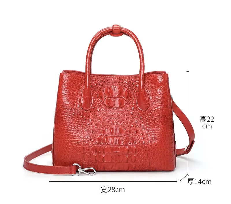 Valentine's Day gift High Quality Real Leather Bags crocodil...