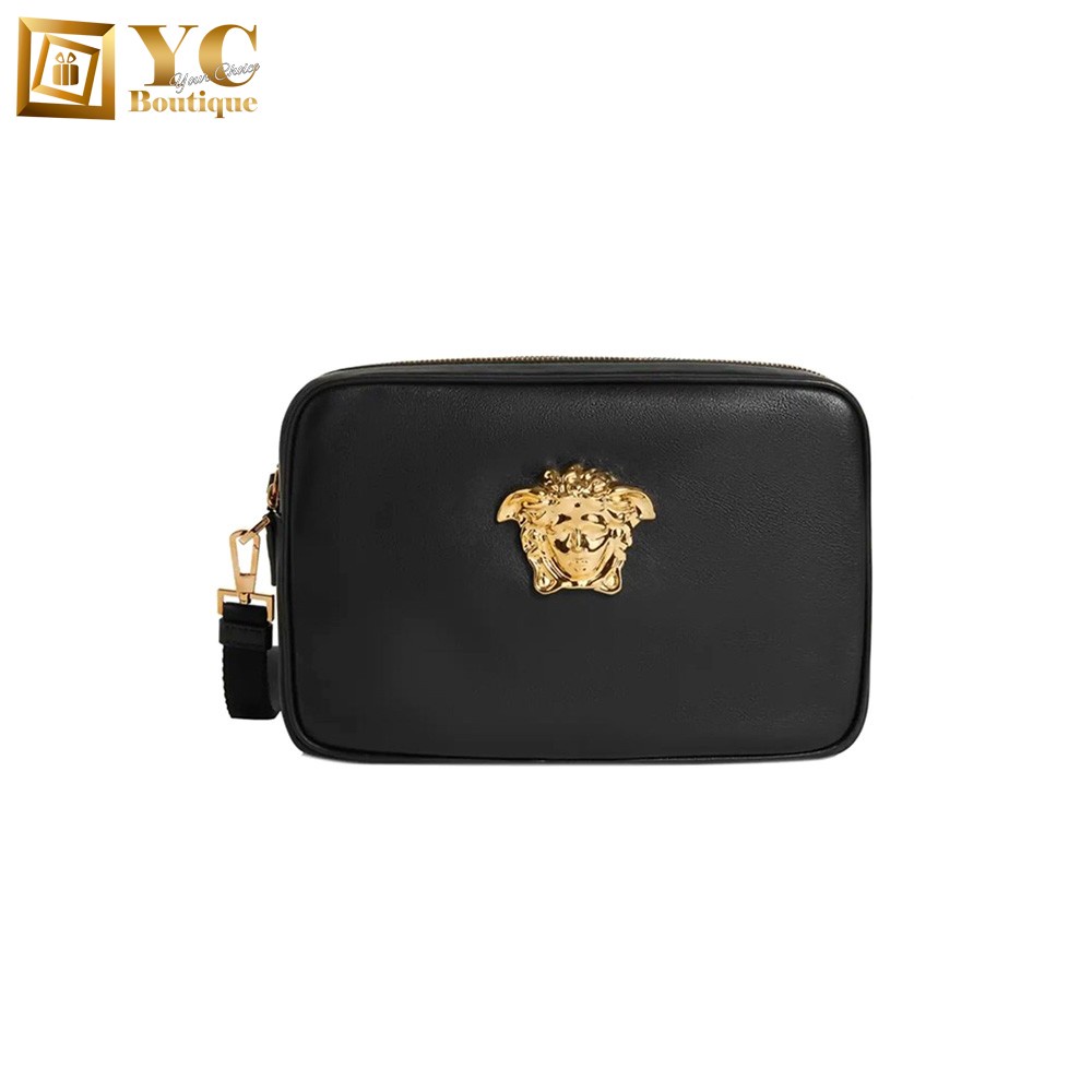 Versace Medusa Clutch Bag for Men in Black - DP88507-DVT8ME-...