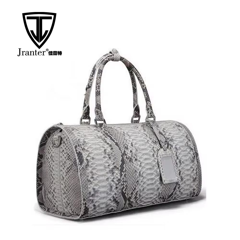 Vintage Design Custom Python Leather Duffle Bags Men Gym Bag...